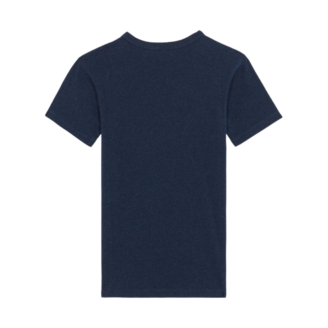 (W) 메종 키츠네 베이비 폭스 패치 피티드 티셔츠 네이비 멜란지((W) Maison Kitsune Baby Fox Patch Fitted T-Shirt Navy Melange) - 2