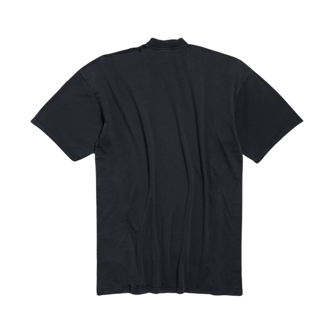 (W) 발렌시아가 파리 리버티 티셔츠 드레스 블랙((W) Balenciaga Paris Liberty T-Shirt Dress Black) - 2