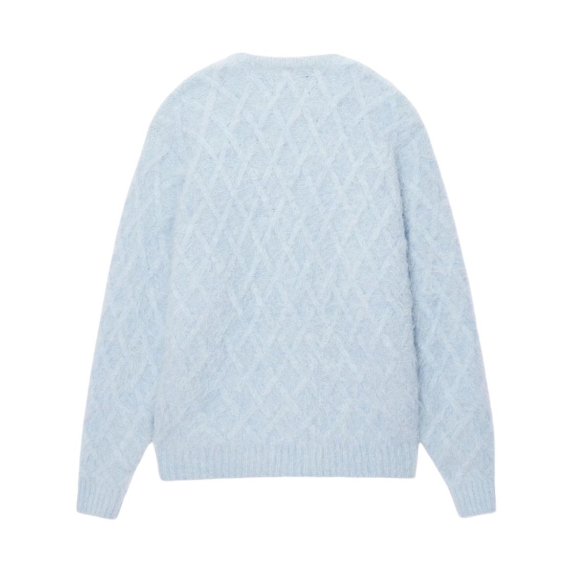 스투시 퍼지 래티스 크루 스웨터 아이스(Stussy Fuzzy Lattice Crew Sweater Ice) - 2