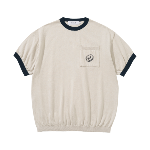 K25SSU03SW Knitted X QWER SIYO Donut Pocket Round Knit Swiss