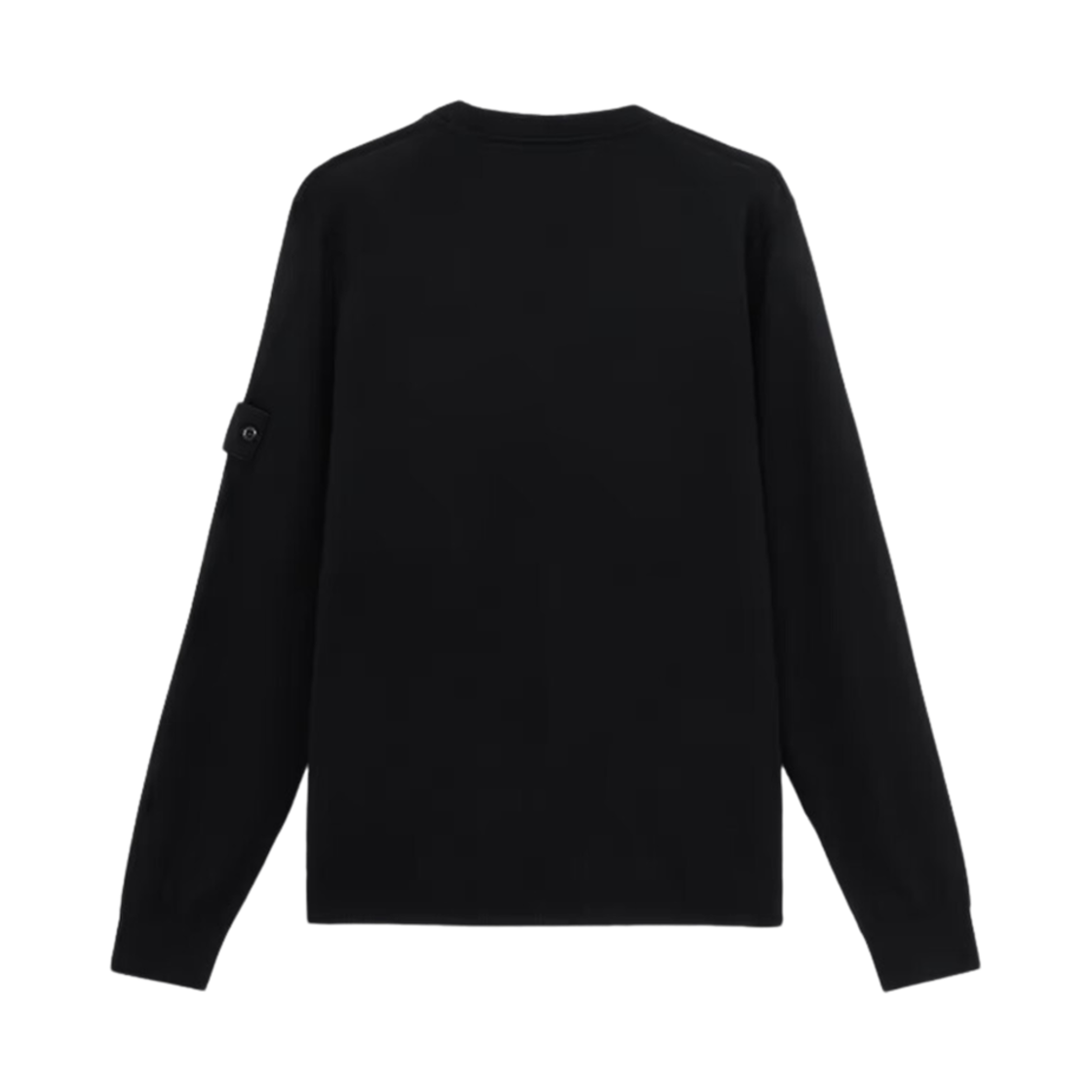 스톤 아일랜드 566FC 고스트 라이트 퓨어 RWS 울 크루넥 점퍼 위드 립드 디테일 블랙 - 24FW(Stone Island 566FC Ghost Light Pure RWS Wool Crewneck Jumper with Ribbed Details Black - 24FW) - 2