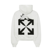 Off-White Caterpillar Arrow Over Hoodie White