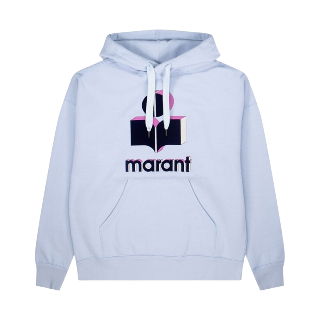SW0055-22P039H-30LU Isabel Marant Miley Hoodie Light Blue - 22SS