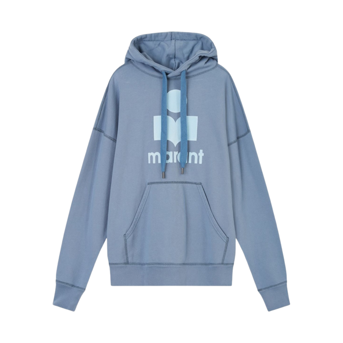 (W) 이자벨 마랑 만셀 오버사이즈 후드 스웨트셔츠 그레이 블루 - 22FW((W) Isabel Marant Mansel Oversized Hoodie Sweatshirt Grey Blue - 22FW) - 1
