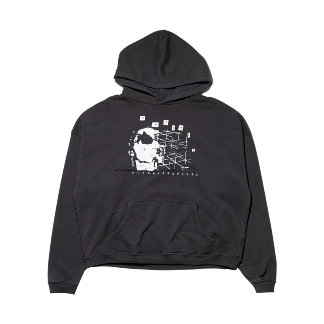 앙팡 리쉬 데프리메 메리 라이즈 후드 페이디드 블랙(Enfants Riches Deprimes Mary Lies Hoodie Faded Black) - 1