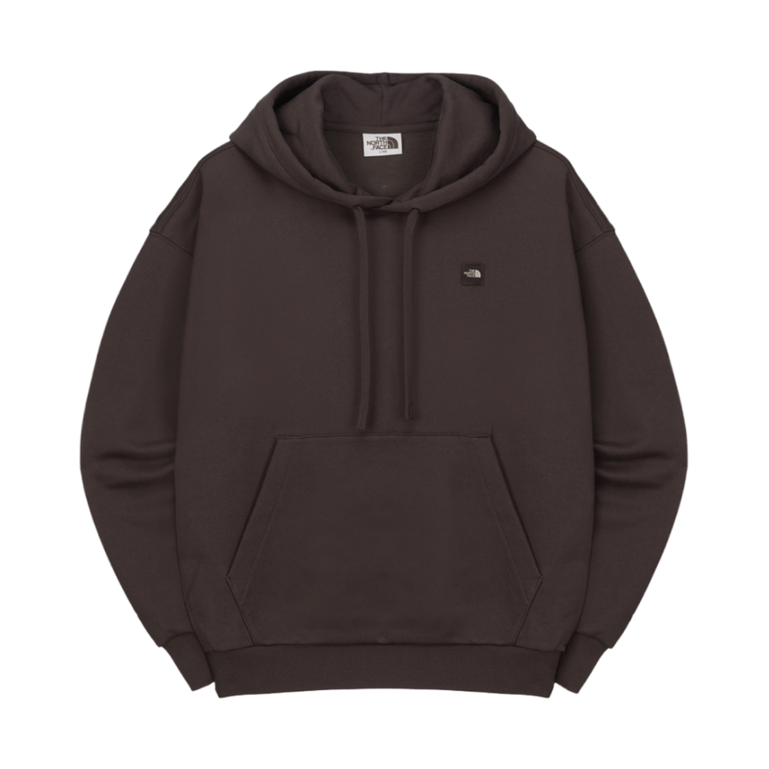 NM5PQ51M The North Face Mini Box Logo Hood Pullover Brown