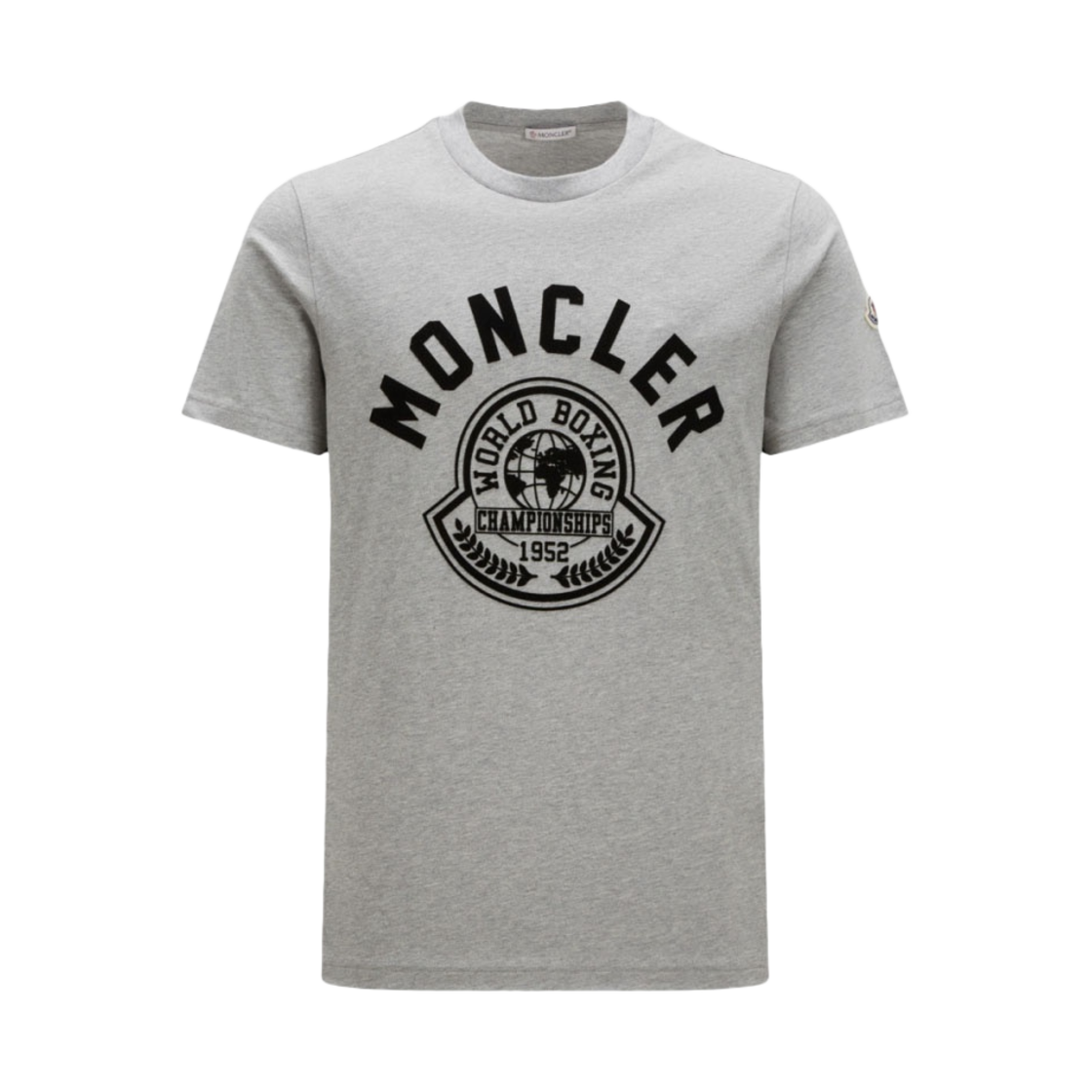 몽클레르 프린티드 모티프 티셔츠 그레이 - 23FW(Moncler Printed Motif T-Shirt Gray - 23FW) - 1