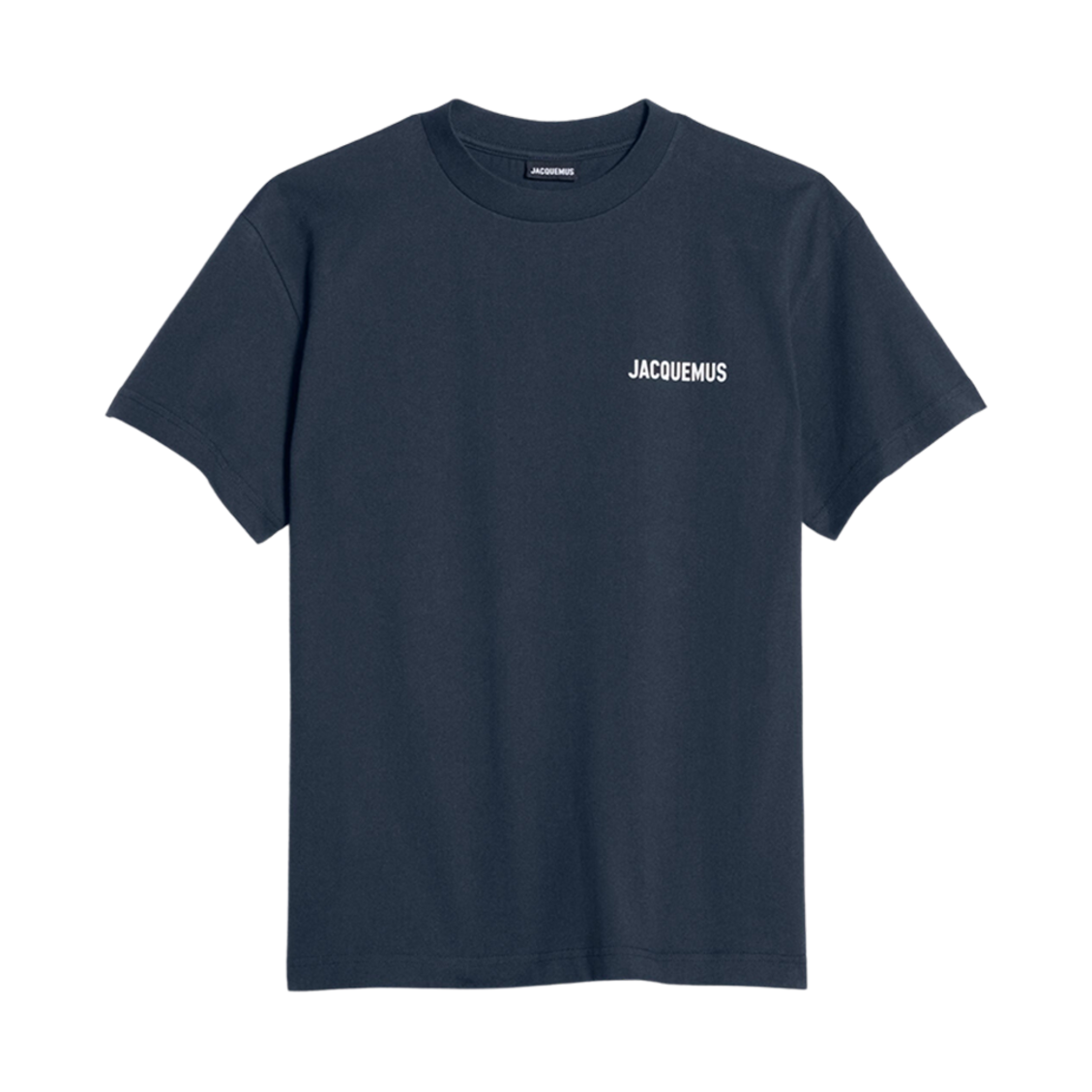자크뮈스 르 티셔츠 자크뮈스 로고 티셔츠 다크 네이비(Jacquemus Le T-Shirt Jacquemus Logo T-Shirt Dark Navy) - 1