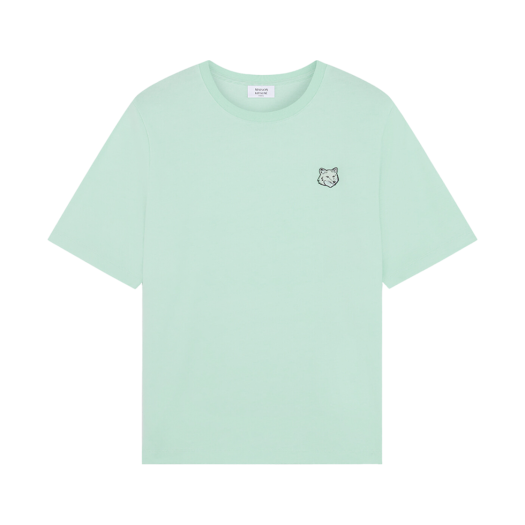 (W) Maison Kitsune Bold Fox Head Patch Comfort T-Shirt Peppermint
