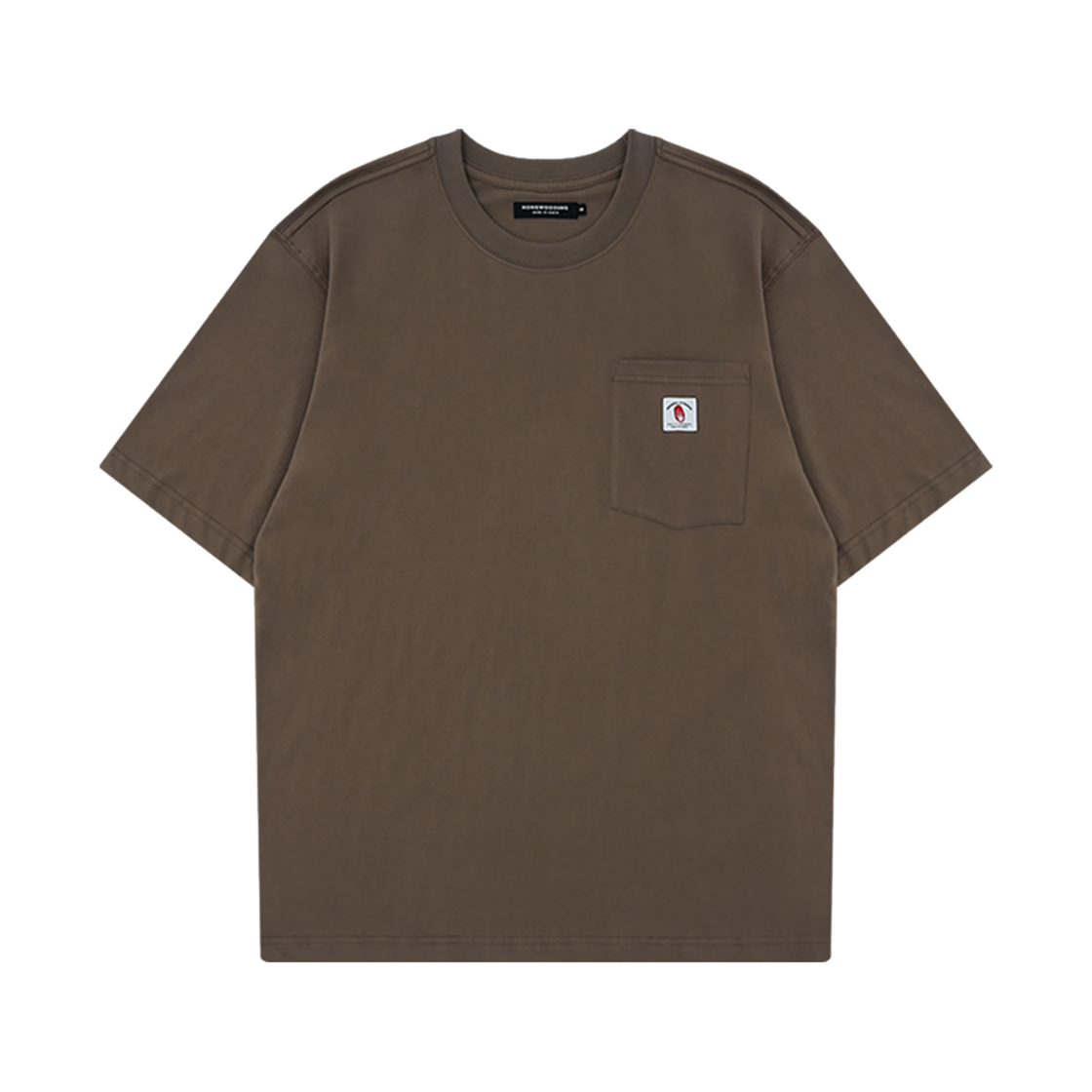 SS24TST010BN Hongwoosung Personal In Charge Pocket T Shirt Brown