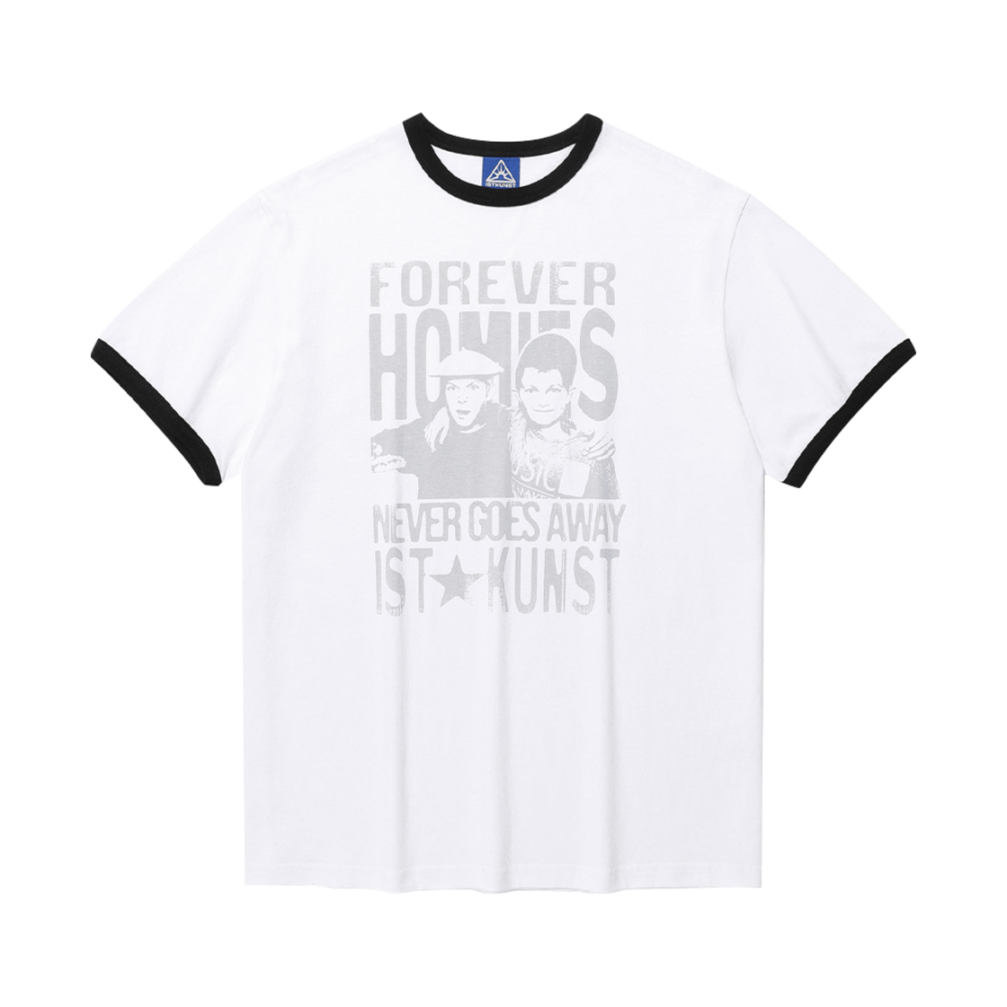 이스트쿤스트 호미즈 베이직 링거 티셔츠 화이트(ISTKUNST Homies Basic Ringer Tee White) - 1