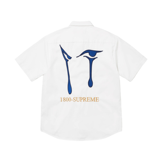 トップス 24ss L Supreme Aoi Eyes S/S Work Shirt Supreme AOI Eyes S S Work Shirt (FW24) - $138