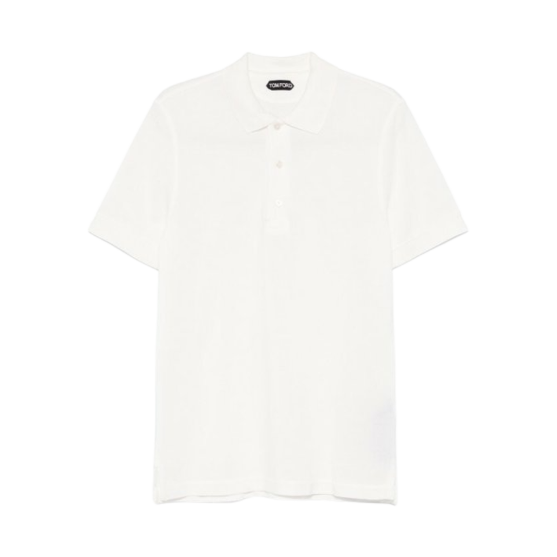 JPS011-JMT009S25-AW002 Tom Ford Lyocell Polo White