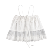 Rubati Heidi Frill Lace Bustier White