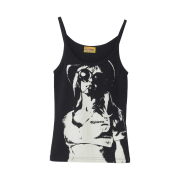 (W) Hysteric Glamour Smoke On The Water Camisole Black