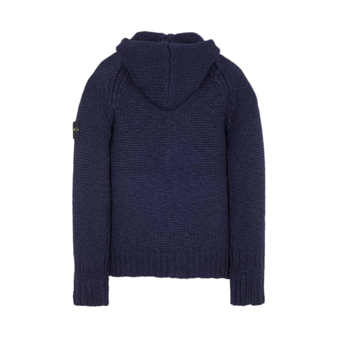 스톤 아일랜드 544D4 핸드메이드 필 후드 니트 가디건 네이비 블루 - 23FW(Stone Island 544D4 Handmade Feel Hooded Knit Cardigan Navy Blue - 23FW) - 2