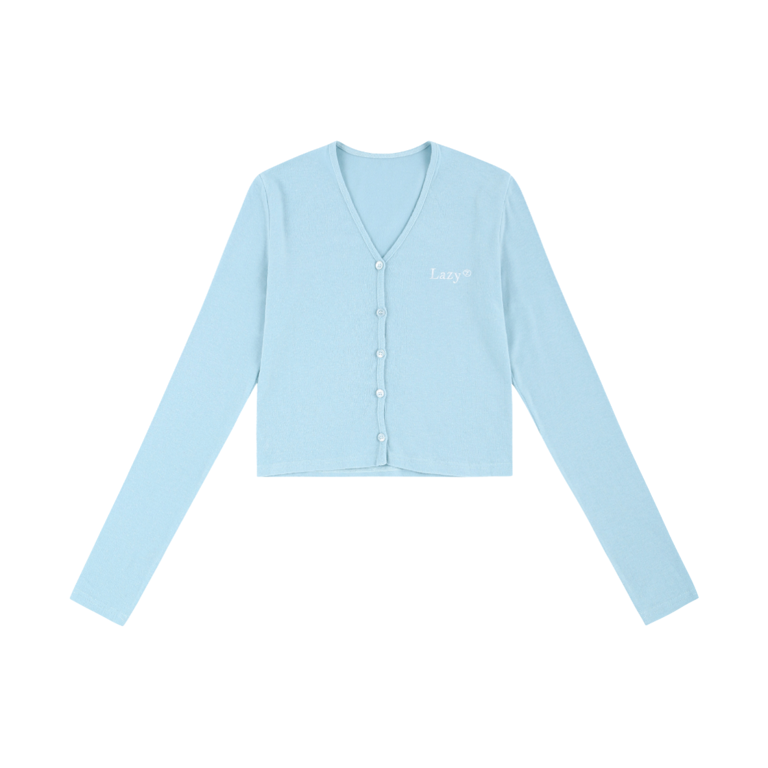 레이지지 코지 레이지 울 앙고라 브이넥 가디건 스카이(Lazyz Cozy Lazy Wool Angora V-Neck Cardigan Sky) - 1