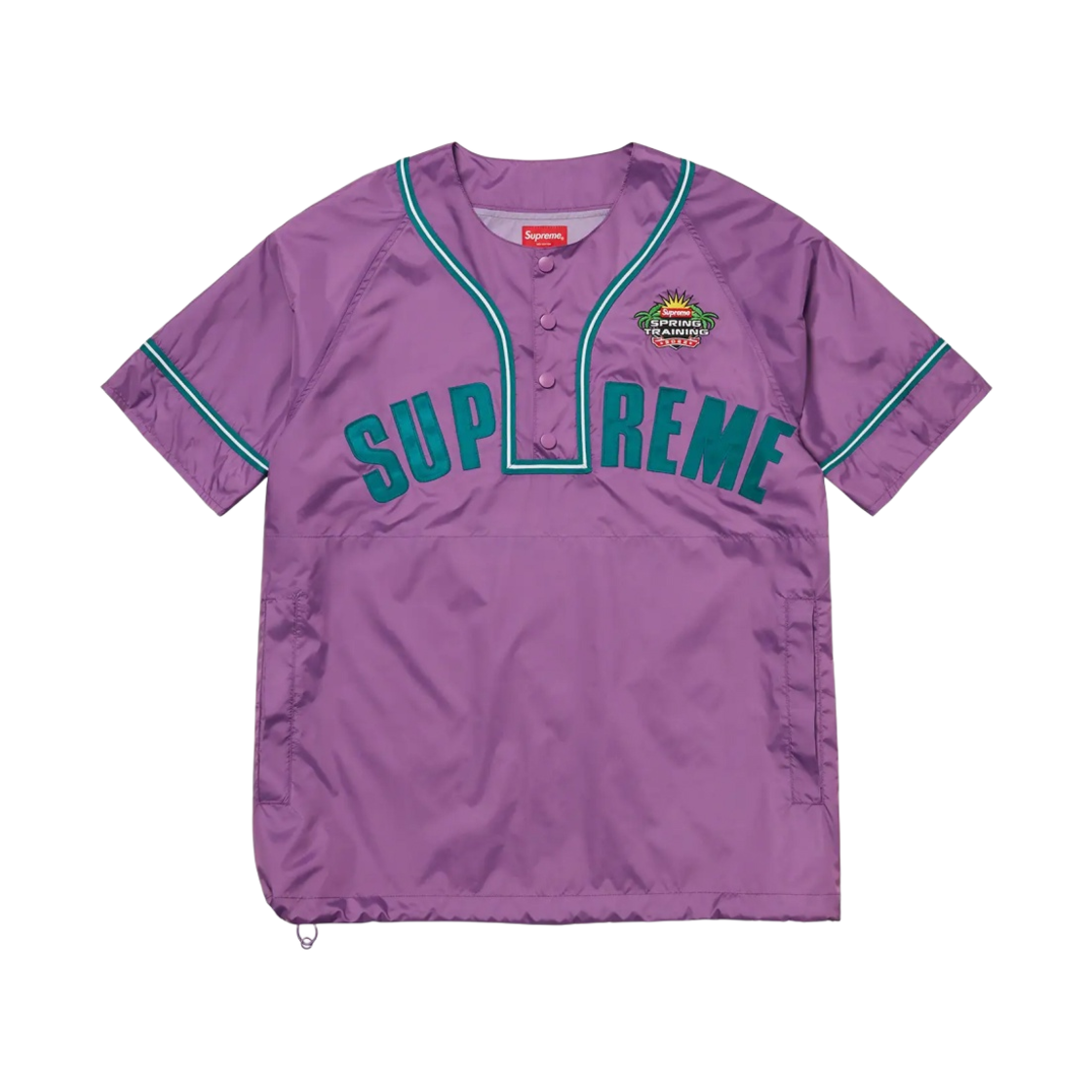 슈프림 스냅오프 슬리브 롱슬리브 베이스볼 탑 퍼플 - 22SS(Supreme Snap-Off Sleeve L/S Baseball Top Purple - 22SS) - 2