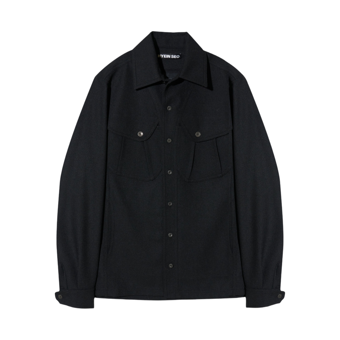 - Hyein Seo Wool Pocket Shirts Black