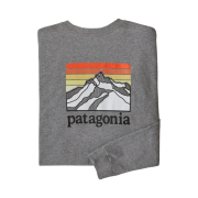 Patagonia Line Logo Ridge Responsibili-Tee L/S Gravel Heather