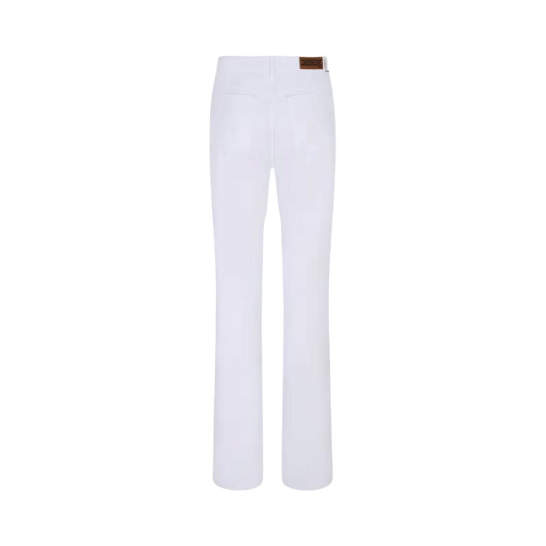 322P09A3525-X0100 (W) Dior 8 Straight Jeans, D09 Cotton Denim White