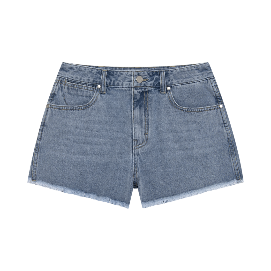 랭글러 (W) 워시드 데님 쇼츠 인디고 라이트(Wrangler (W) Washed Denim Shorts Indigo Light)