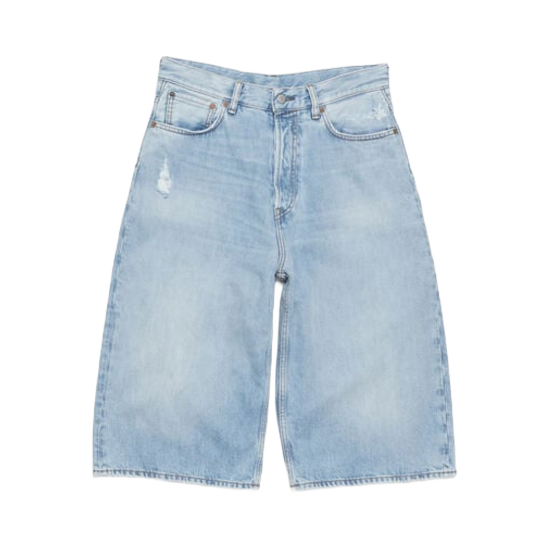 아크네 스튜디오 데님 쇼츠 루즈 핏 라이트 블루(Acne Studios Denim Shorts Loose Fit Light Blue) - 1