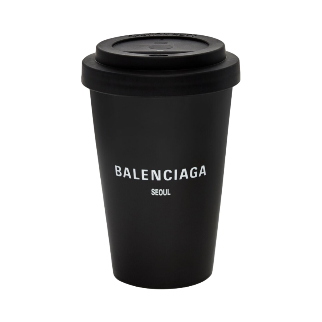666275T01011007 Balenciaga Cities Seoul Coffee Cup Black