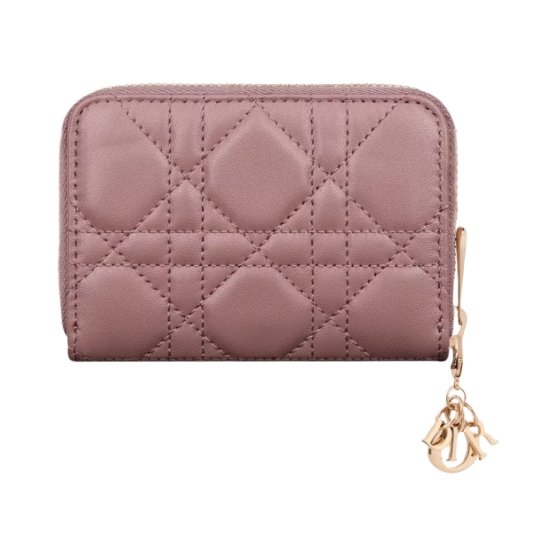 디올 스몰 레이디 보야저 코인 지갑 까나쥬 램스킨 피오니 핑크(Dior Small Lady Voyageur Coin Purse Cannage Lambskin Peony Pink) - 3