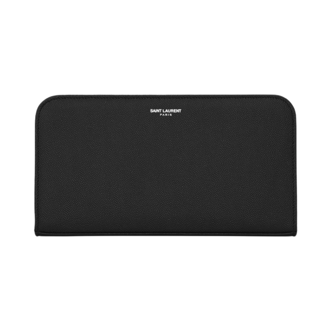 생로랑 그랑 드 뿌드르 엠보스드 레더 파리 집 어라운드 지갑 블랙(Saint Laurent Paris Zip Around Wallet in Grain de Poudre Embossed Leather Black) - 1