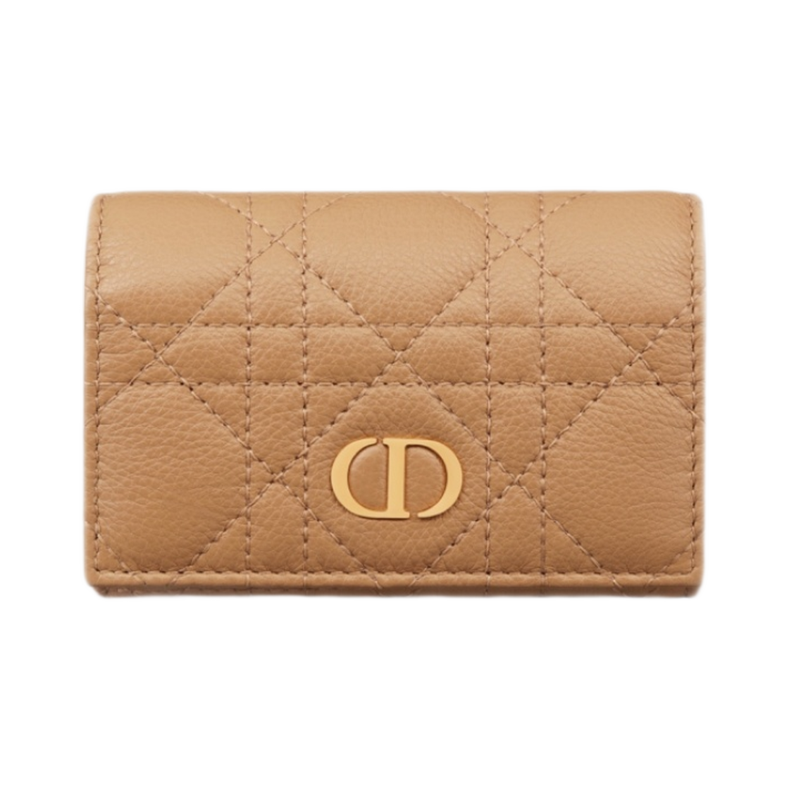 디올 카로 XS 지갑 미디움 탄 서플 까나쥬 카프스킨(Dior Caro Xs Wallet Medium Tan Supple Cannage Calfskin) - 1