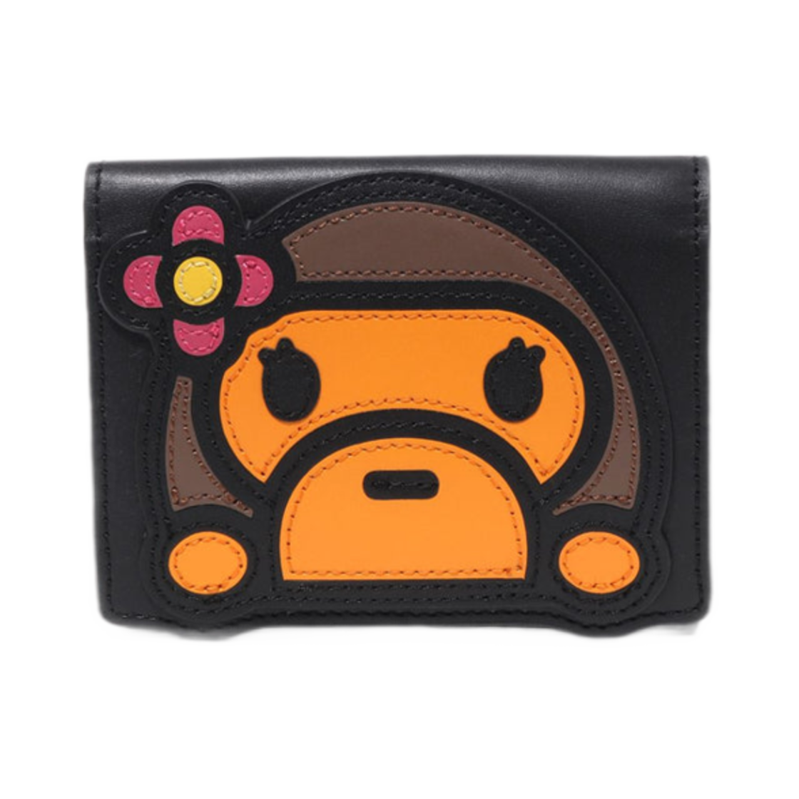 - BAPE Baby Lisa Leather Wallet Black