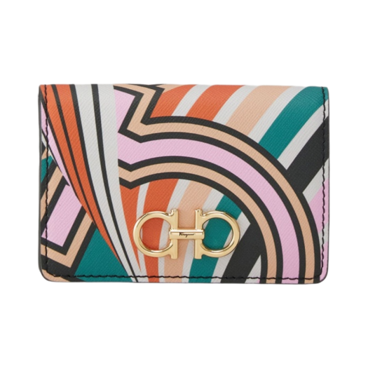 Ferragamo Gancini Credit Card Holder Multicolor
