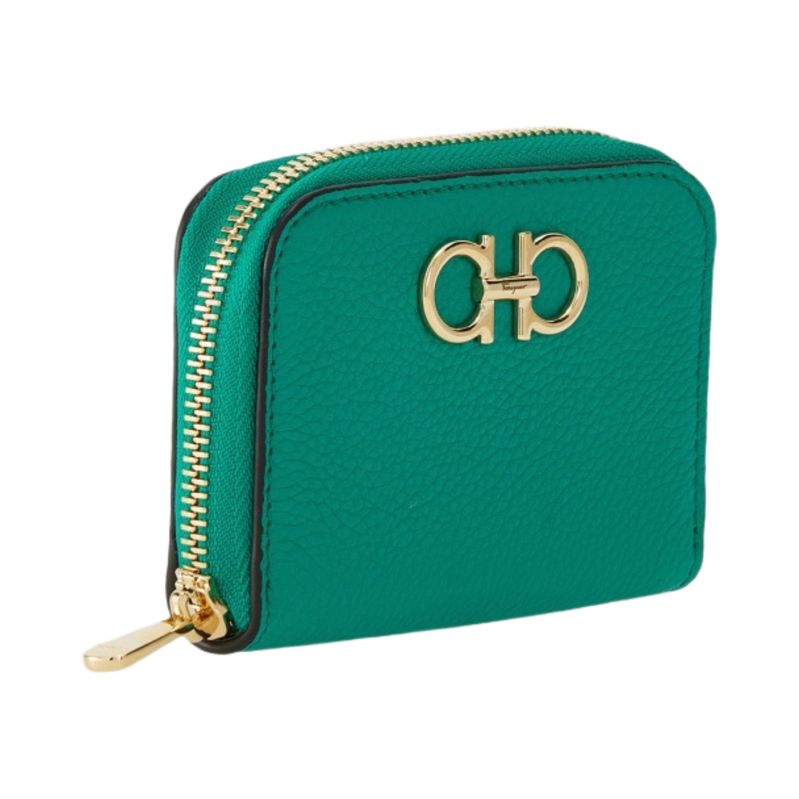 페라가모 간치니 집 어라운드 크레딧 카드 홀더 에메랄드(Ferragamo Gancini Credit Card Holder Zip Around Emerald) - 2