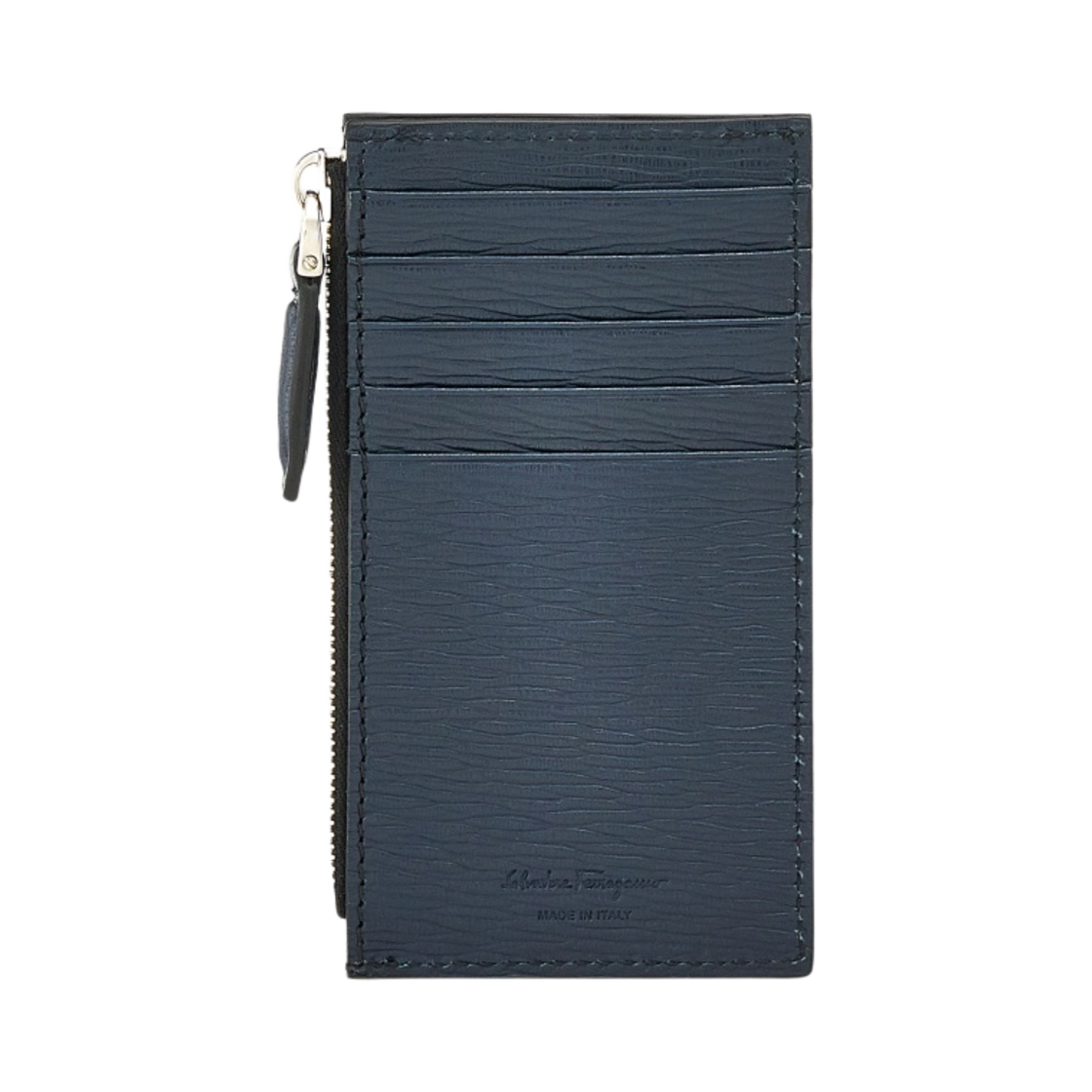 페라가모 간치니 크레딧 카드 홀더 딥 오션 블랙(Ferragamo Gancini Credit Card Holder Deep Ocean) - 4