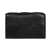 Bottega Veneta Cassette Business Card Case Black