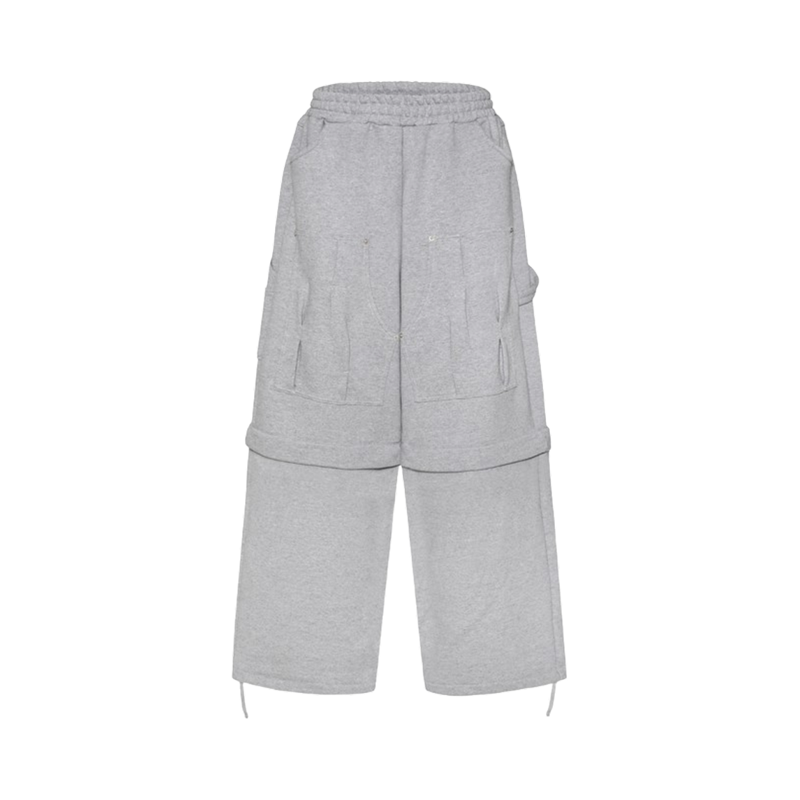 - MJD Detachable Bar Tack Sweat Pants Melange Grey