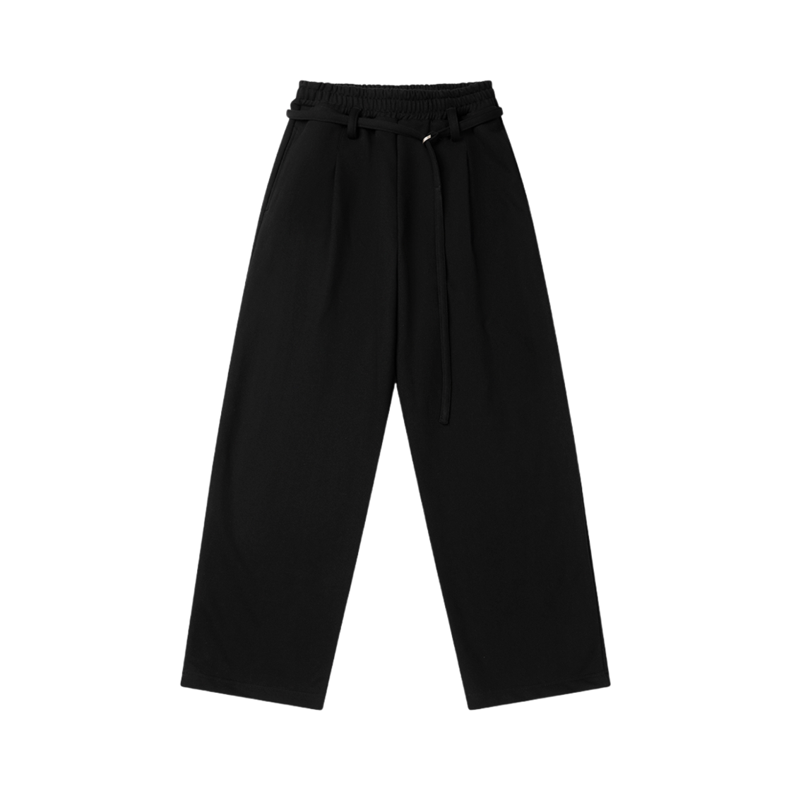 824203012 Pose Number Eight One Tuck Belted Sweatpant Black