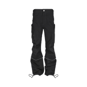 Farfromwhat Far Round Cargo Pants Black