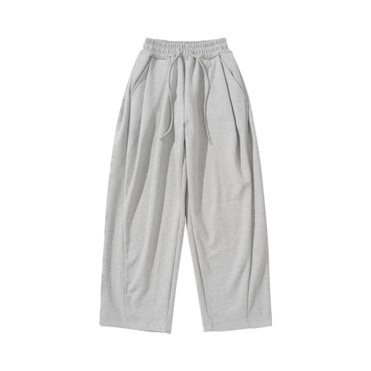 K25SSUP02MG Knitted Curved Traning Pants Melange Grey