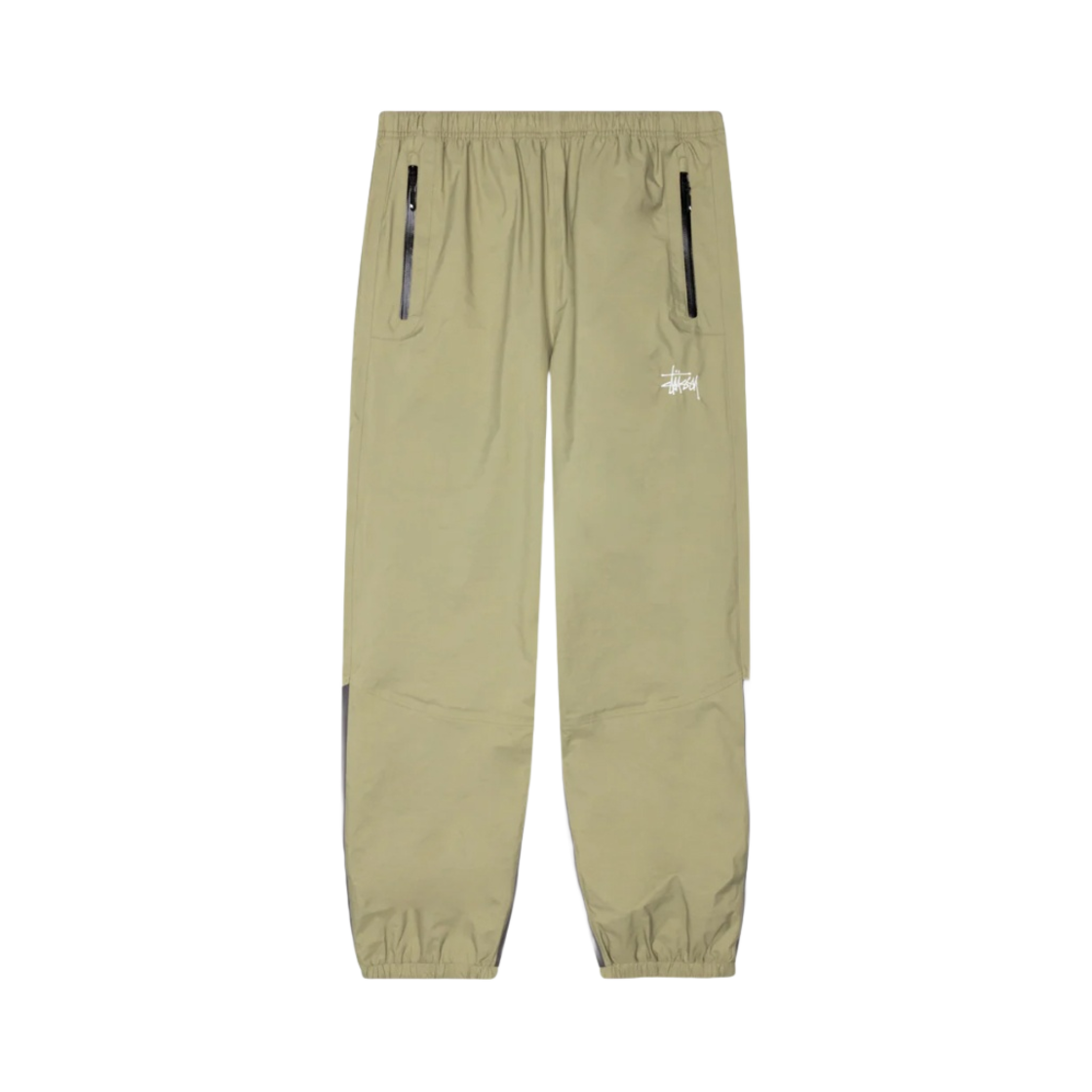 스투시 테입드 심 레인 쉘 팬츠 모스