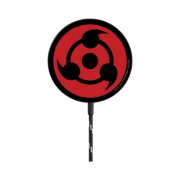 Casetify x Naruto Sharingan PowerThru Magnetic Wireless Charger Black