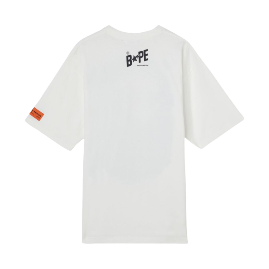 베이프 x 헤론 프레스톤 릴렉스드 티셔츠 화이트 블랙(BAPE x Heron Preston Relaxed T-Shirt White Black) - 2