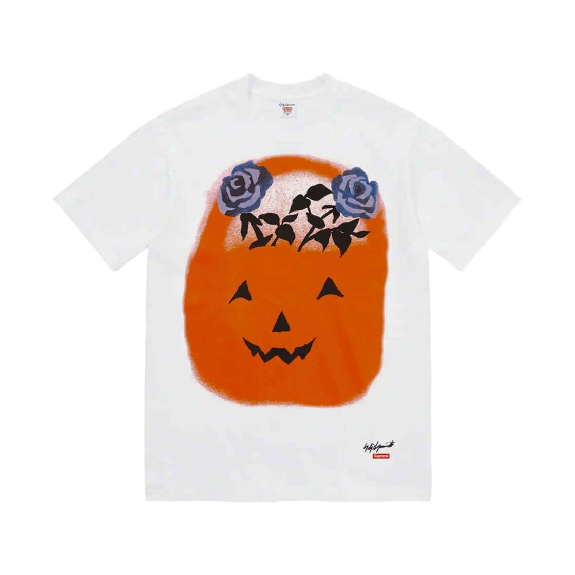 슈프림 x 요지 야마모토 펌킨 티셔츠 화이트 - 22FW