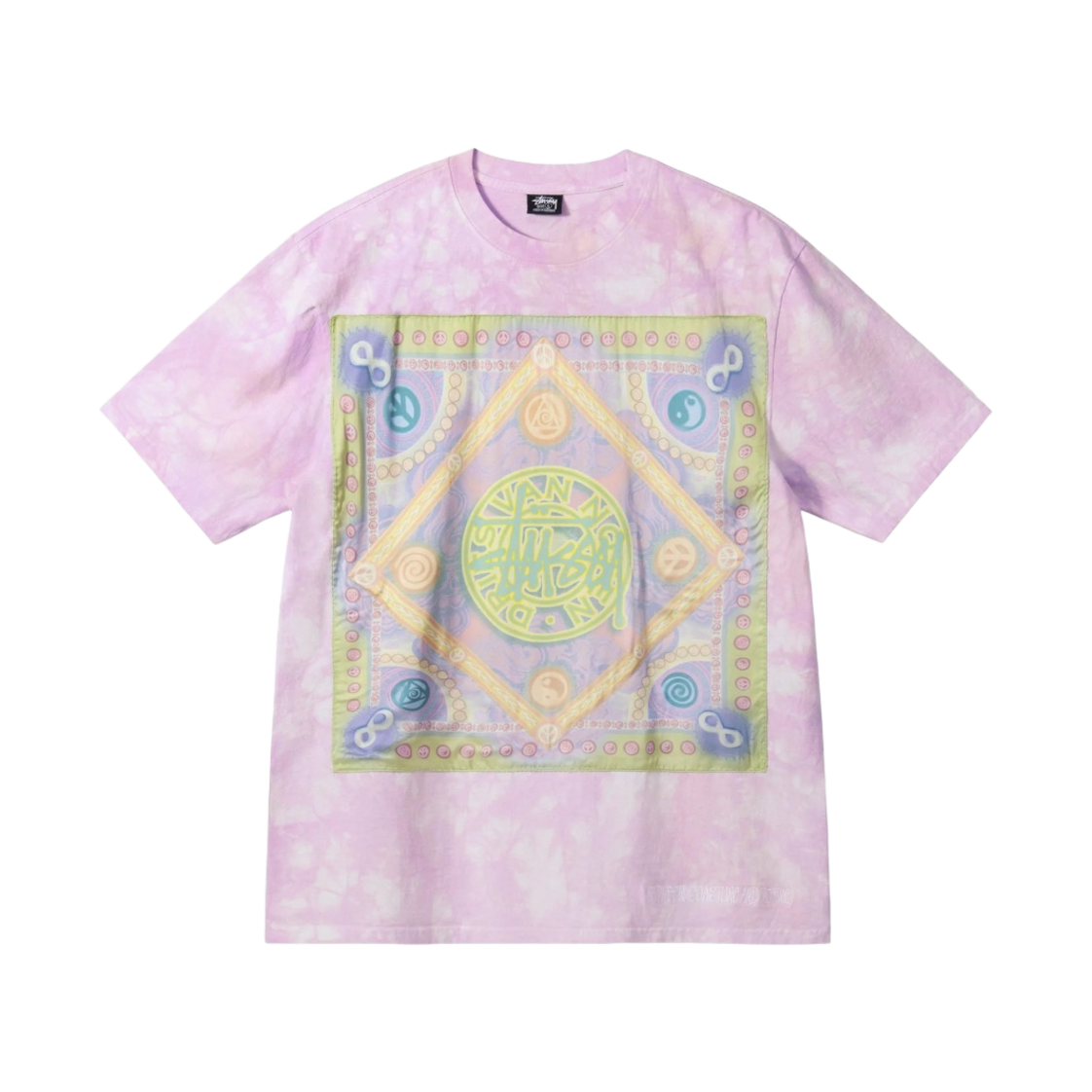 스투시 x 드리스 반 노튼 반다나 티셔츠 라일락(Stussy x Dries Van Noten Bandana T-Shirt Lilac) - 1