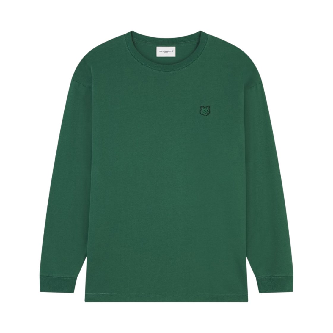메종 키츠네 볼드 폭스 헤드 패치 컴포트 스웨트셔츠 보틀 그린(Maison Kitsune Bold Fox Head Patch Comfort Sweatshirt Bottle Green) - 1