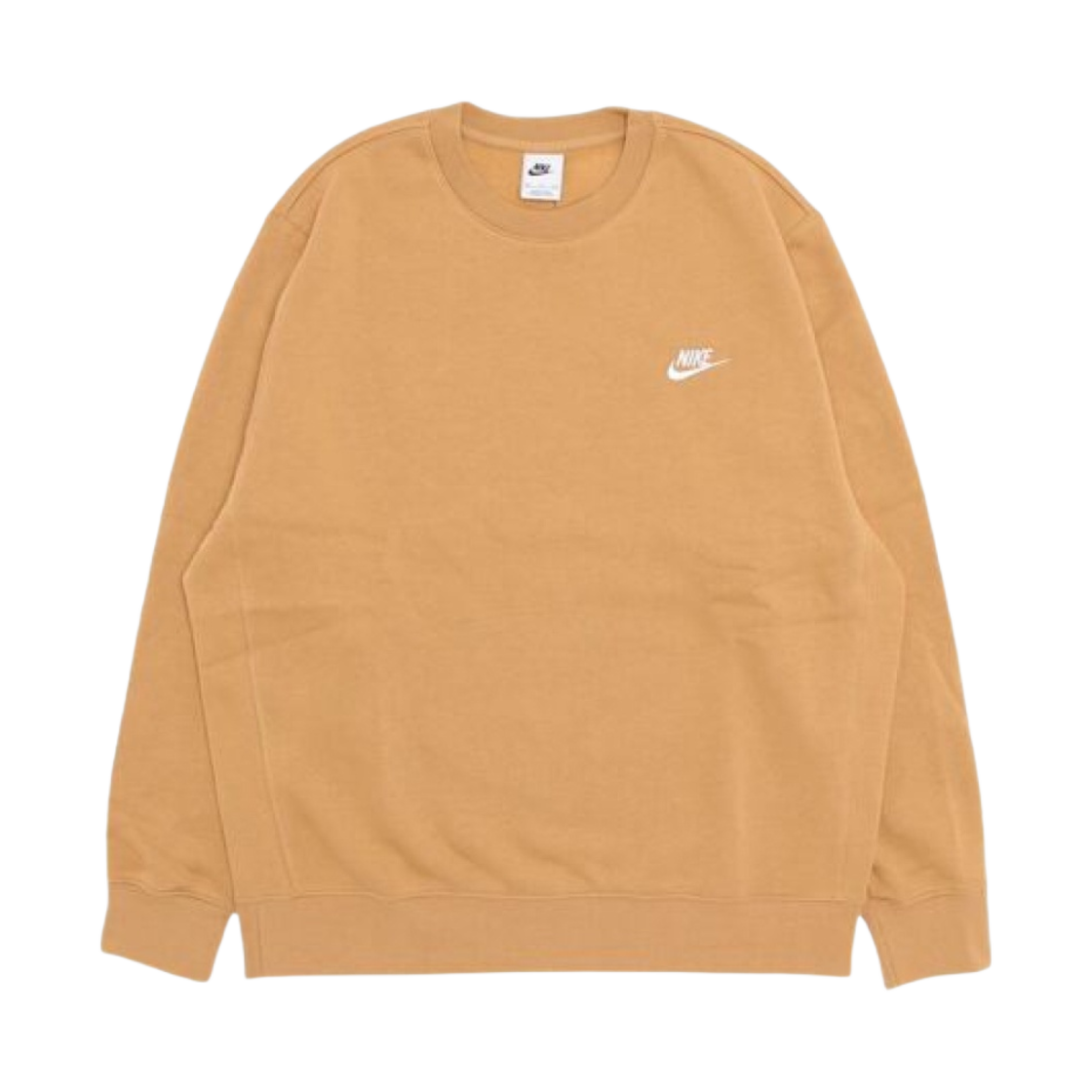 나이키 NSW 클럽 플리스 크루 스웨트셔츠 엘리멘탈 골드 - US/EU(Nike NSW Club Fleece Crew Sweatshirt Elemental Gold - US/EU) - 1