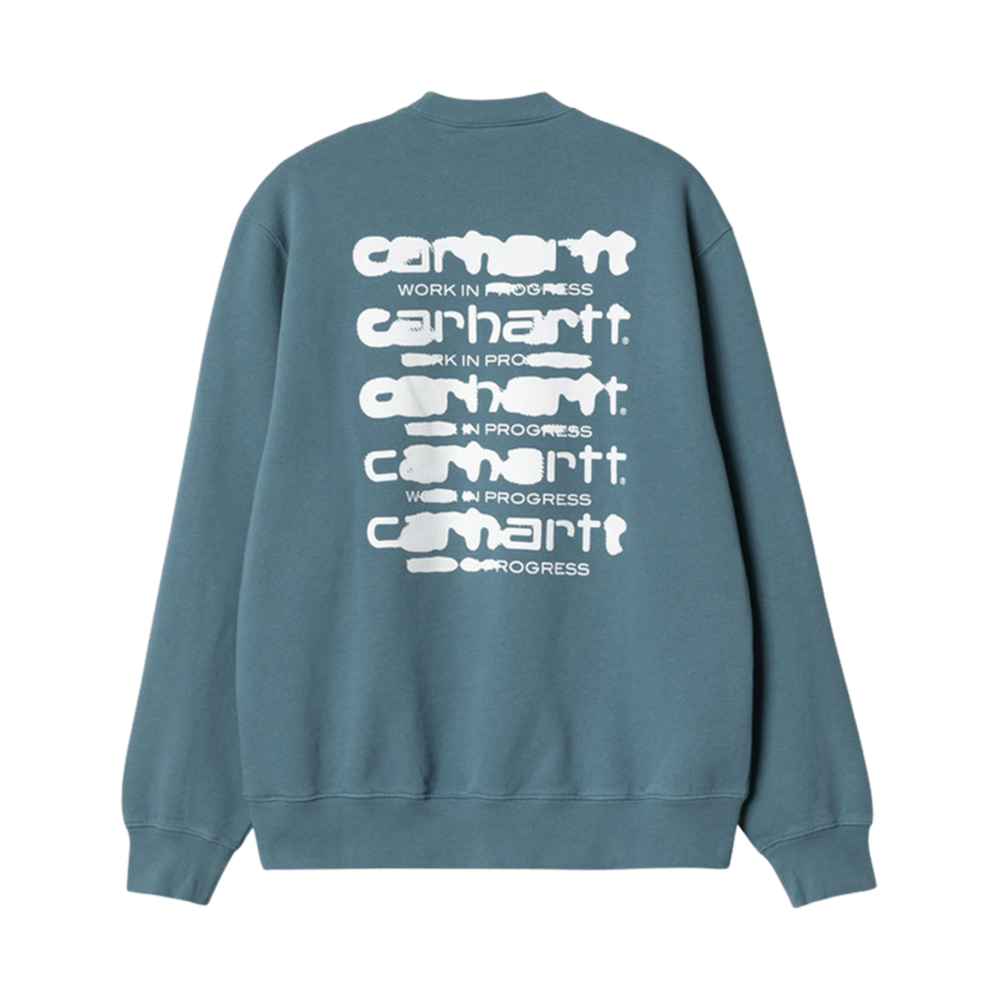 칼하트 WIP 잉크 블리드 스웨트셔츠 밴쿠버 블루 화이트 스톤 워시드(Carhartt WIP Ink Bleed Sweatshirt Vancouver Blue White Stone Washed) - 2
