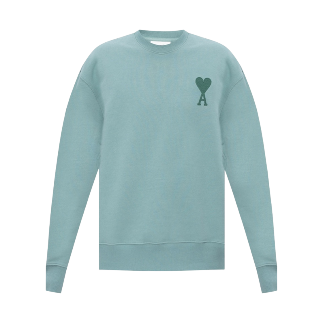 아미 톤온톤 하트 로고 스웨트셔츠 그린 아쿠아 - 21SS(AMI de Coeur Tone-On-Tone Sweatshirt Green Aqua - 21SS) - 1
