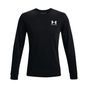 Under Armour Rival Terry Crew Black White